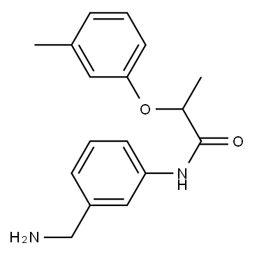 N-[3-(aminomethyl)phenyl]-2-(3-methylphenoxy)propanamide