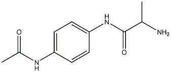 N-[4-(acetylamino)phenyl]-2-aminopropanamide Struktur