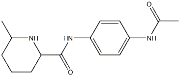N-[4-(acetylamino)phenyl]-6-methylpiperidine-2-carboxamide Struktur