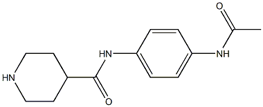 N-[4-(acetylamino)phenyl]piperidine-4-carboxamide