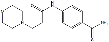 N-[4-(aminocarbonothioyl)phenyl]-3-morpholin-4-ylpropanamide