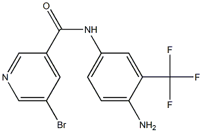 N-[4-amino-3-(trifluoromethyl)phenyl]-5-bromopyridine-3-carboxamide