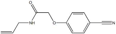N-allyl-2-(4-cyanophenoxy)acetamide 结构式