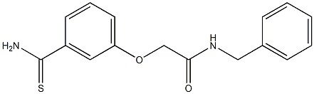 N-benzyl-2-(3-carbamothioylphenoxy)acetamide Struktur