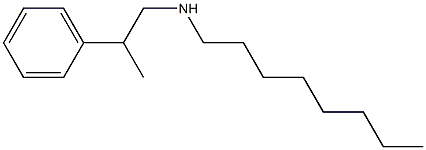 octyl(2-phenylpropyl)amine Structure