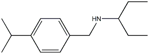 pentan-3-yl({[4-(propan-2-yl)phenyl]methyl})amine Struktur