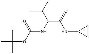 tert-butyl 1-[(cyclopropylamino)carbonyl]-2-methylpropylcarbamate 结构式