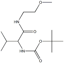 tert-butyl 1-{[(2-methoxyethyl)amino]carbonyl}-2-methylpropylcarbamate Structure