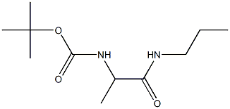 tert-butyl 1-methyl-2-oxo-2-(propylamino)ethylcarbamate Struktur
