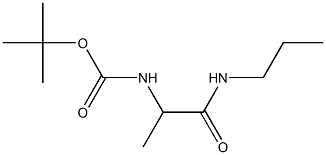 tert-butyl 1-methyl-2-oxo-2-(propylamino)ethylcarbamate Structure