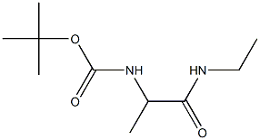 tert-butyl 2-(ethylamino)-1-methyl-2-oxoethylcarbamate Structure