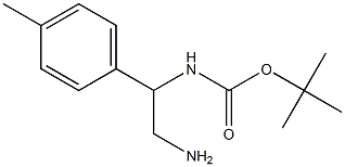 tert-butyl 2-amino-1-(4-methylphenyl)ethylcarbamate Structure