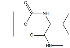 tert-butyl 2-methyl-1-[(methylamino)carbonyl]propylcarbamate Structure