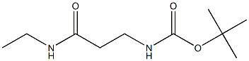 tert-butyl 3-(ethylamino)-3-oxopropylcarbamate Struktur