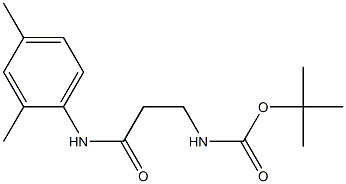 tert-butyl 3-[(2,4-dimethylphenyl)amino]-3-oxopropylcarbamate Struktur