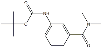 tert-butyl 3-[(dimethylamino)carbonyl]phenylcarbamate Structure