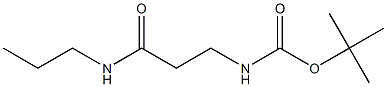 tert-butyl 3-oxo-3-(propylamino)propylcarbamate Struktur