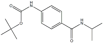 tert-butyl 4-[(isopropylamino)carbonyl]phenylcarbamate Structure