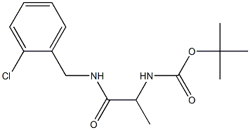 tert-butyl N-(1-{[(2-chlorophenyl)methyl]carbamoyl}ethyl)carbamate Structure