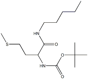 tert-butyl N-[3-(methylsulfanyl)-1-(pentylcarbamoyl)propyl]carbamate Structure