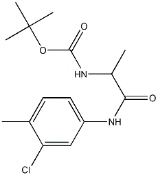 tert-butyl N-{1-[(3-chloro-4-methylphenyl)carbamoyl]ethyl}carbamate Structure