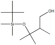 3-(tert-Butyl-dimethyl-silanyloxy)-2,3-dimethyl-butan-1-ol 化学構造式