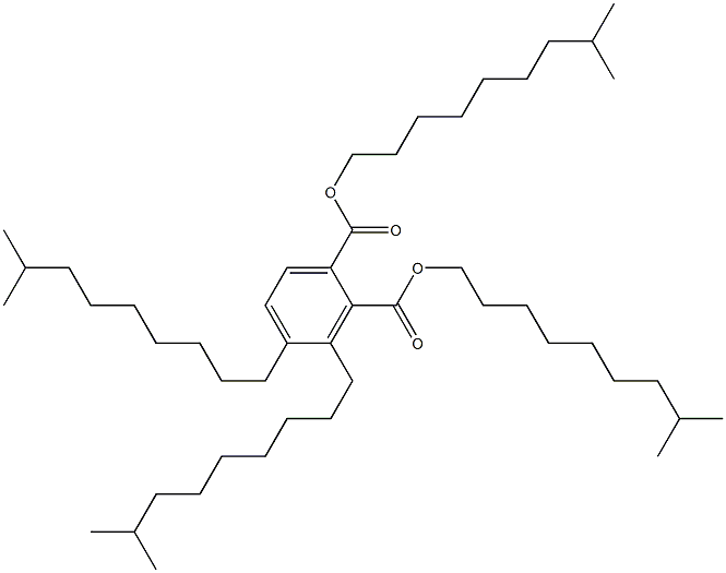 邻苯二甲酸二异癸酯二异癸酯, , 结构式
