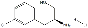 (S)-beta-(3-chlorophenyl)alaninol hydrochloride 化学構造式
