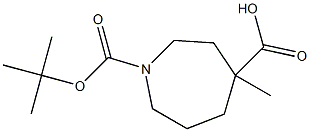 1-Boc-4-methylazepane-4-carboxylic acid Structure