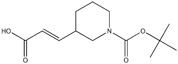 3-(1-Boc-piperidin-3-yl)acrylic acid Structure