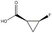 cis-2-Fluoro-cyclopropanecarboxylic acid Structure