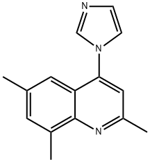 Quinoline,  4-(1H-imidazol-1-yl)-2,6,8-trimethyl-,,结构式
