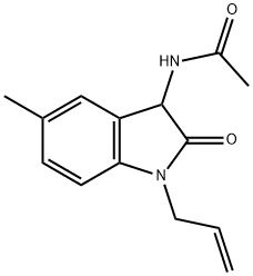 Acetamide,  N-[2,3-dihydro-5-methyl-2-oxo-1-(2-propen-1-yl)-1H-indol-3-yl]-