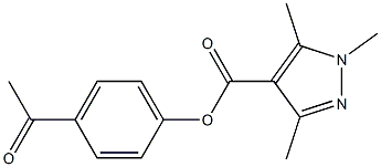 1H-Pyrazole-4-carboxylic  acid,  1,3,5-trimethyl-,  4-acetylphenyl  ester