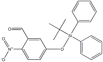 5-(TERT-BUTYLDIPHENYLSILYLOXY)-2-NITROBENZALDEHYDE Structure