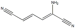 (2Z,4E)-2-aminohexa-2,4-dienedinitrile Structure