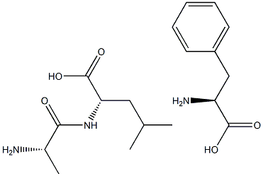 L-ALANYL-L-LEUCINE-L-PHENYLALANINE extrapure Structure