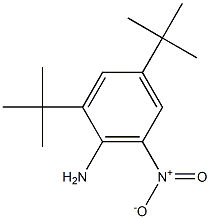2,4-ditert-butyl-6-nitroaniline Structure
