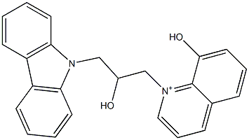 1-[3-(9H-carbazol-9-yl)-2-hydroxypropyl]-8-hydroxyquinolinium Structure