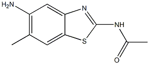 N-(5-amino-6-methyl-1,3-benzothiazol-2-yl)acetamide 结构式