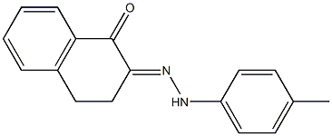 3,4-dihydro-1,2-naphthalenedione 2-[(4-methylphenyl)hydrazone] Structure
