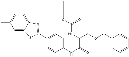 tert-butyl 1-[(benzyloxy)methyl]-2-[4-(6-methyl-1,3-benzothiazol-2-yl)anilino]-2-oxoethylcarbamate