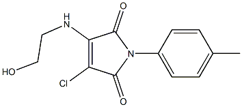  3-chloro-4-[(2-hydroxyethyl)amino]-1-(4-methylphenyl)-1H-pyrrole-2,5-dione