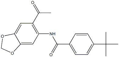 N-(6-acetyl-1,3-benzodioxol-5-yl)-4-tert-butylbenzamide
