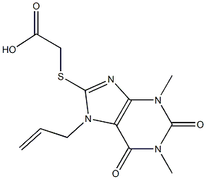 [(7-allyl-1,3-dimethyl-2,6-dioxo-2,3,6,7-tetrahydro-1H-purin-8-yl)thio]acetic acid
