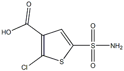 5-(aminosulfonyl)-2-chloro-3-thiophenecarboxylic acid Structure