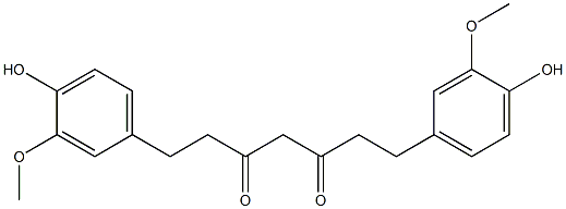 1,7-bis(4-hydroxy-3-methoxyphenyl)-3,5-heptanedione Structure