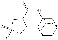 N-(1-adamantyl)tetrahydro-3-thiophenecarboxamide 1,1-dioxide Structure
