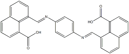 8-{[(4-{[(8-carboxy-1-naphthyl)methylene]amino}phenyl)imino]methyl}-1-naphthoic acid