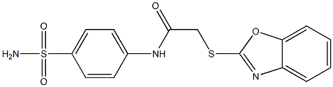 N-[4-(aminosulfonyl)phenyl]-2-(1,3-benzoxazol-2-ylsulfanyl)acetamide